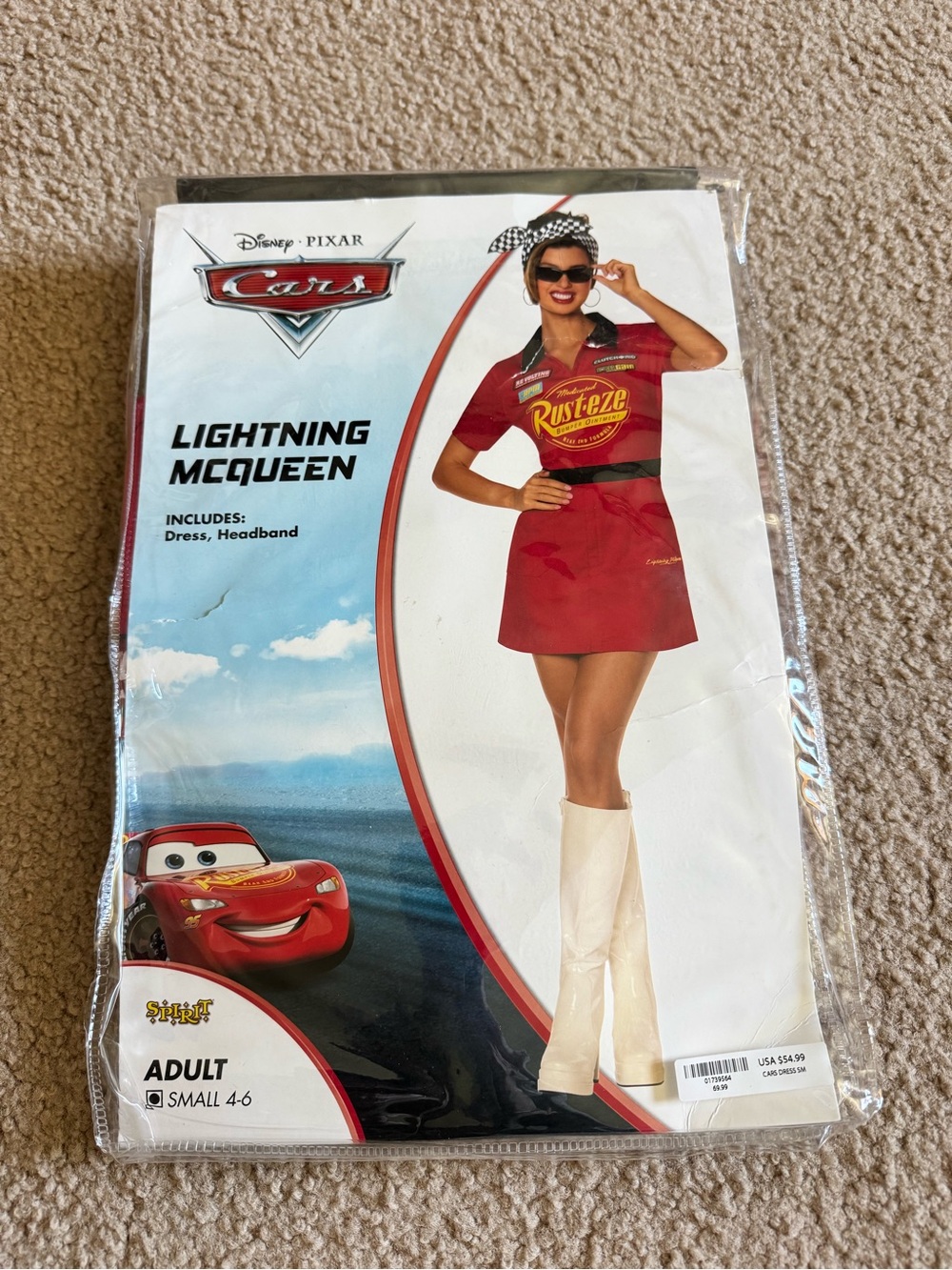 Disney lightning McQueen womenβs costume